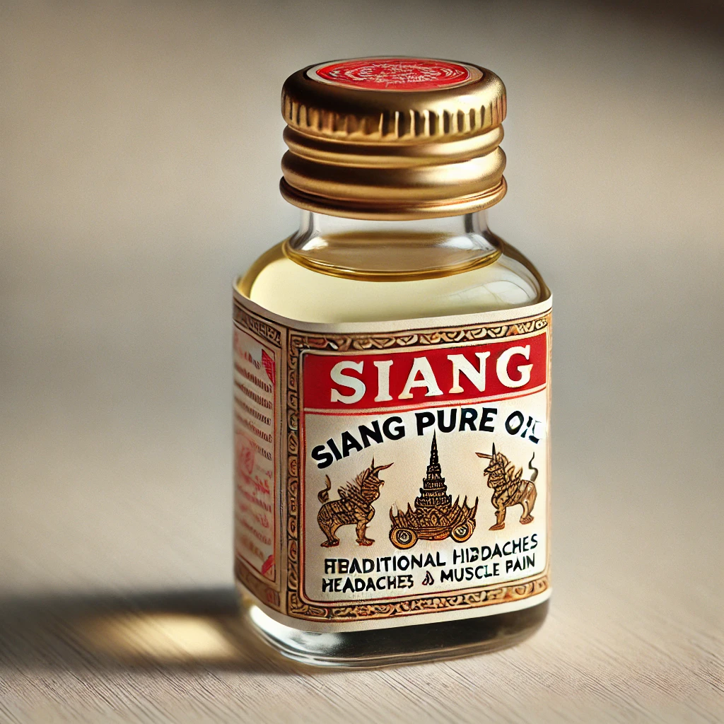 Siang Pure 油是泰國著名的藥油，具有極佳的舒緩效果