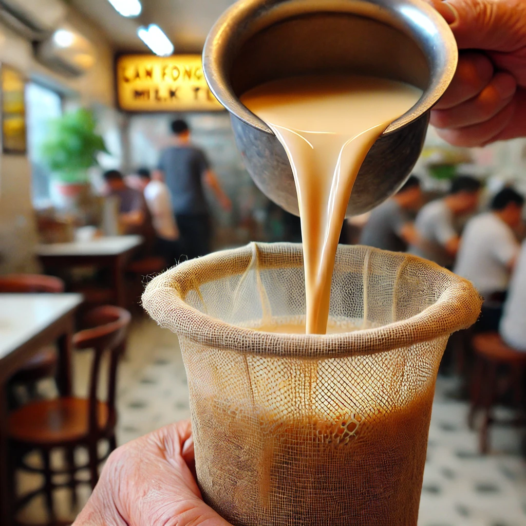 香港必吃茶餐廳-蘭芳園的絲襪奶茶